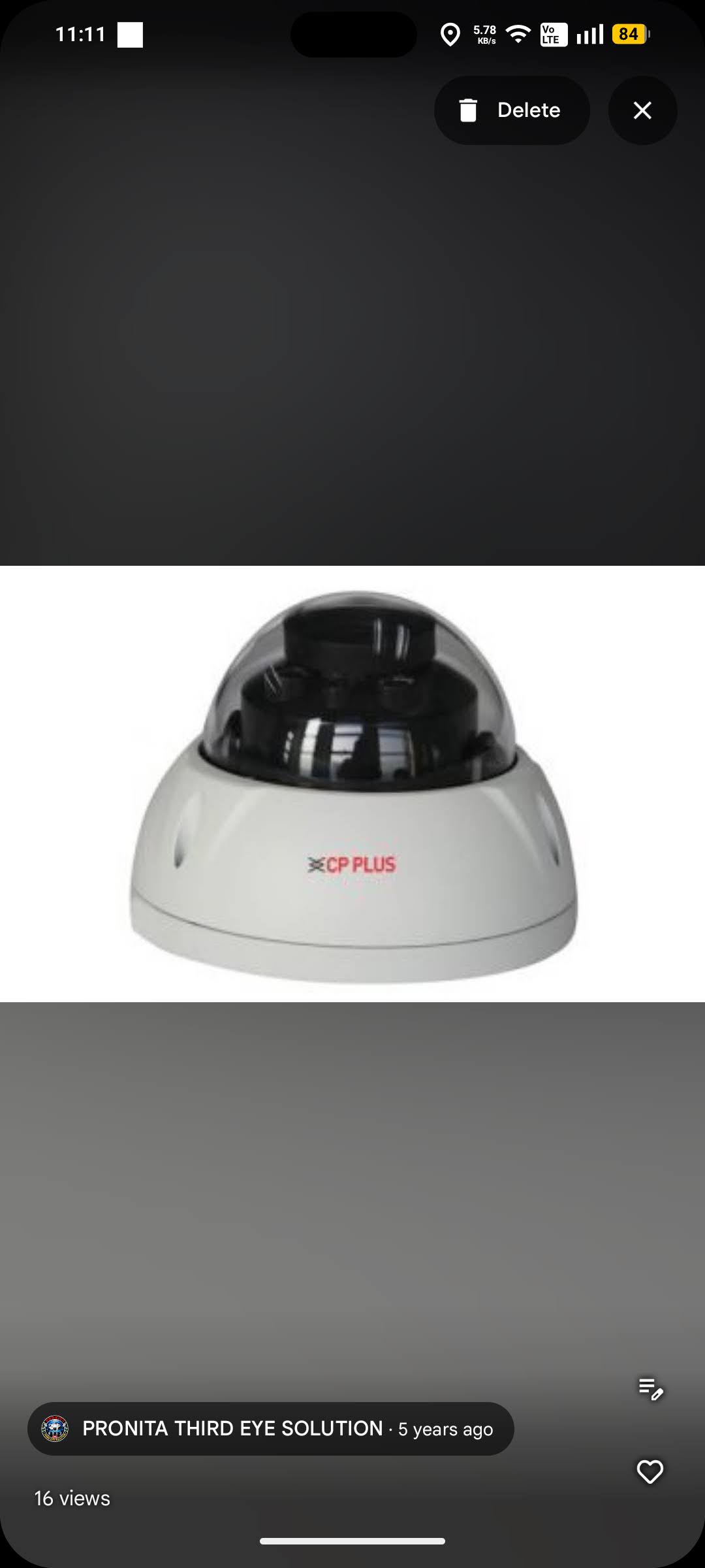 CP PLUS Vandal Proof Dome Security Camera Installation